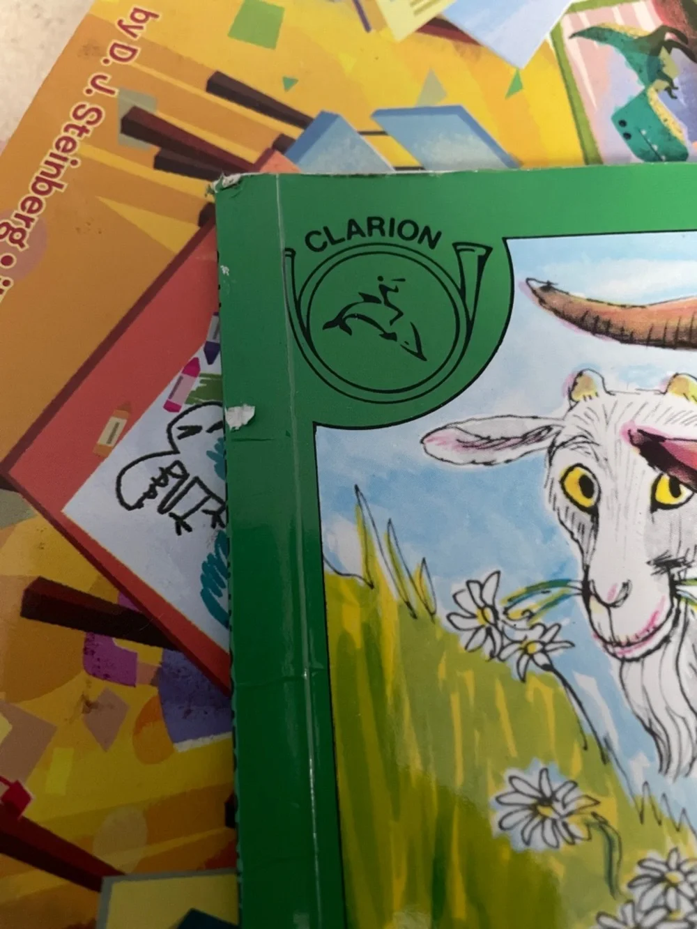 The Three Billy Goats Gruff by Paul Galdone - Colorful Goats Illustrated Cover